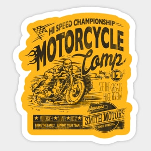 Motorcycle racing Sticker